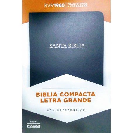 Biblia RVR 1960 Compacta Negro Piel Fabricada
