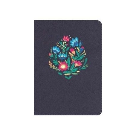 Biblia RVR 1960 Compacta Bordado sobre Tela con Índice