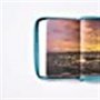 Biblia RVR 1960 Tierra Santa Ultrafina Letra Grande Símil Piel Turquesa con Cierre