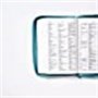 Biblia RVR 1960 Tierra Santa Ultrafina Letra Grande Símil Piel Turquesa con Cierre