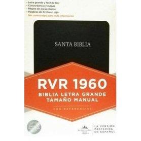 Biblia RVR 1960 Letra Grande Tamaño Manual Negro