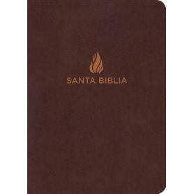 Biblia RVR 1960 Letra Grande Tamaño Manual Piel Marrón