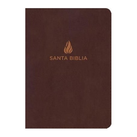 Biblia RVR 1960 Letra Grande Tamaño Manual Piel Marrón