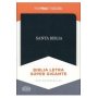Biblia RVR 1960 Letra Súper Gigante Negro Piel Fabricada con Índice