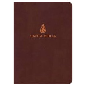 Biblia RVR 1960 Letra Súper Gigante Marrón Piel Fabricada