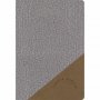 Biblia RVR 1960 Letra Grande Tamaño Manual Piel Gris y Marrón