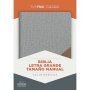 Biblia RVR 1960 Letra Grande Tamaño Manual Piel Gris y Marrón