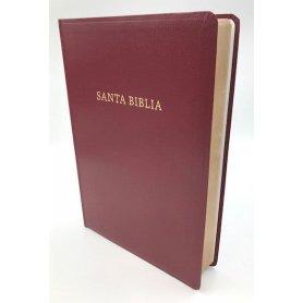 Biblia RVR 1960 Letra Súper Gigante Borgoña Símil Piel