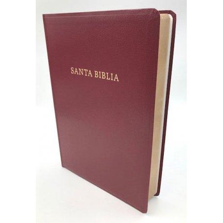 Biblia RVR 1960 Letra Súper Gigante Borgoña Símil Piel