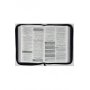 Biblia RVR 1960 de Promesas Letra Gigante Negro Naranja Verde Símil Piel con Cierre