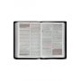 Biblia RVR 1960 de Promesas Letra Gigante Negro Naranja Verde Símil Piel con Cierre