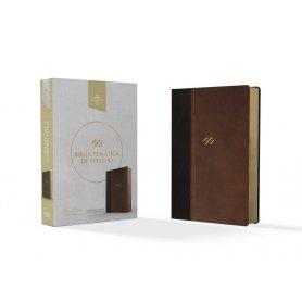 Biblia RVR 1960 de Estudio Temática Miguel Núñez Piel Duotono Marrón