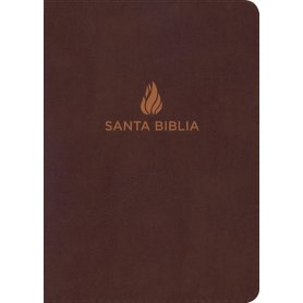 Biblia NVI Letra Súper Gigante Piel Marrón con Índice
