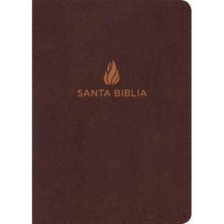 Biblia NVI Letra Súper Gigante Piel Marrón con Índice