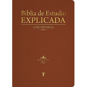 Biblia RVR 1960 de Estudio Explicada Marrón