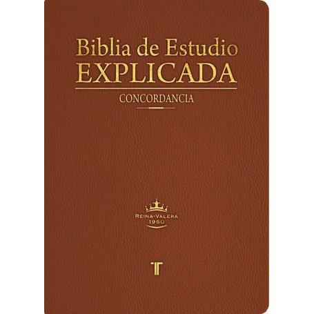 Biblia RVR 1960 de Estudio Explicada Marrón