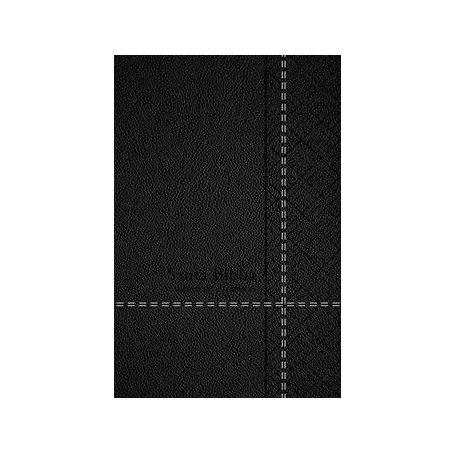 Biblia RVR 1960 de Promesas Tamaño Manual Negro Imitación Piel con Índice y Cierre