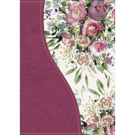 Biblia RVR 1960 de Una Joven Conforme al Corazón de Dios Lujo Flores