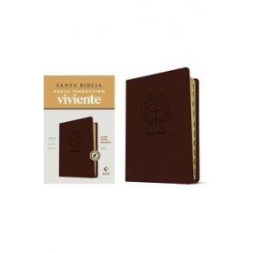 Biblia NTV Letra Súper Gigante Café Oscuro Símil Piel con Índice