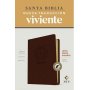 Biblia NTV Letra Súper Gigante Café Oscuro Símil Piel con Índice