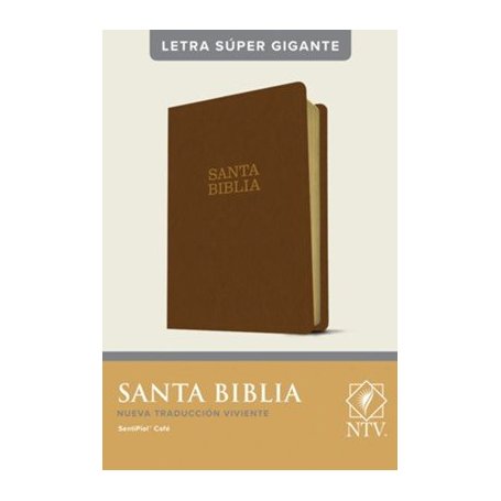 Biblia NTV Letra Súper Gigante Piel Marrón