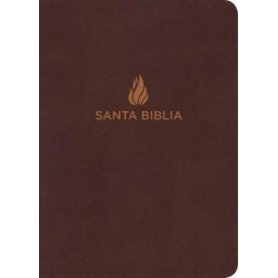 Biblia NVI Compacta Letra Grande Marrón Piel Fabricada