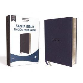 Biblia NVI Edición para Notas Piel Azul Marino