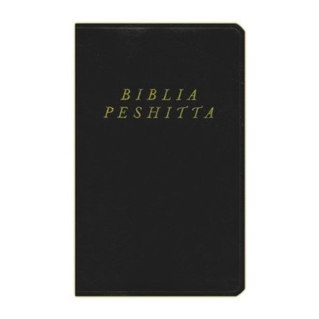 Biblia Peshitta Negro Imitación Piel con Índice