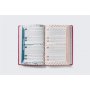 Biblia RVR 1960 Biblia de la Mamá Ocupada Magenta Piel Italiana