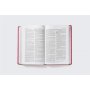 Biblia RVR 1960 Biblia de la Mamá Ocupada Magenta Piel Italiana