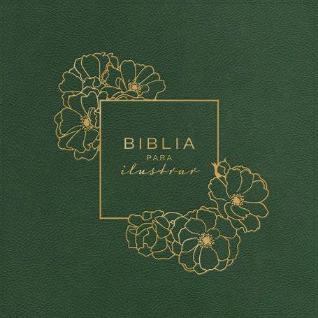 Biblia RVR 1960 para Ilustrar Verde Símil Piel