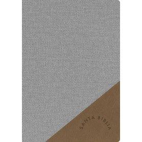 Biblia RVR 1960 Súper Gigante Gris Símil Piel