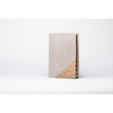 Biblia RVR 1960 Súper Gigante Gris Símil Piel con Índice
