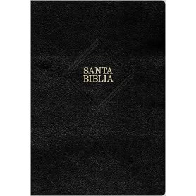 Biblia RVR 1960 Súper Gigante Negro Piel