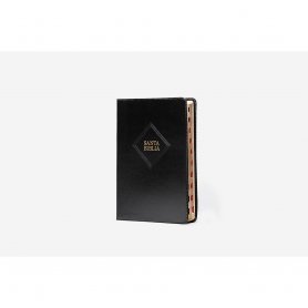 Biblia RVR 1960 Súper Gigante Negro Piel con Índice