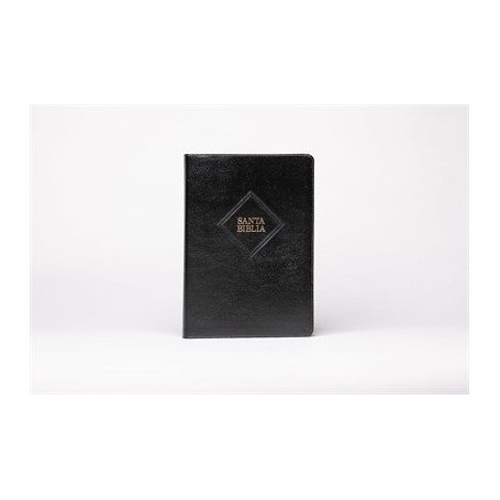 Biblia RVR 1960 Súper Gigante Negro Piel con Índice