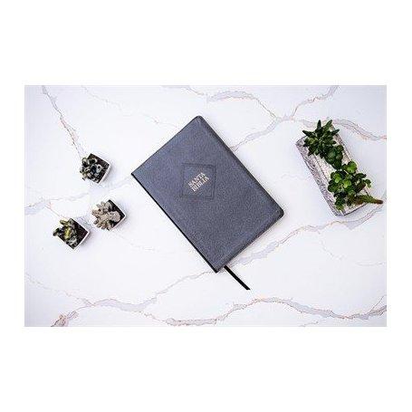 Biblia RVR 1960 Súper Gigante Negro Piel con Índice