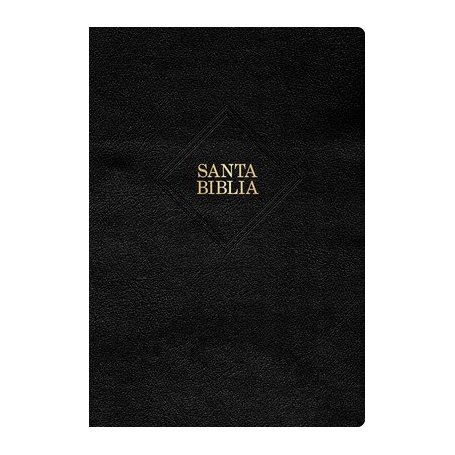 Biblia RVR 1960 Súper Gigante Negro Piel con Índice