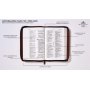 Biblia RVR 1960 Ultrafina Tierra Santa Letra Grande Símil Piel Café con Cierre