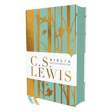 Biblia RVR 1977 Reflexiones de C.S. Lewis Turquesa Símil Piel