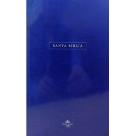 Biblia RVR 1960 Letra Grande Rústica Azul