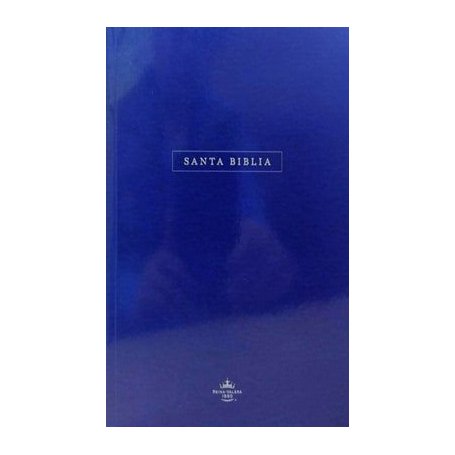 Biblia RVR 1960 Letra Grande Rústica Azul