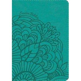Biblia RVR 1960 Compacta Símil Piel Aqua