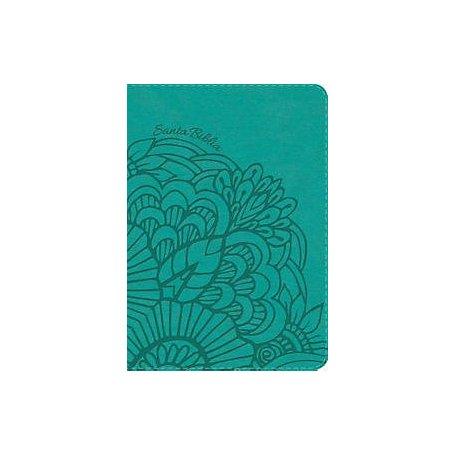 Biblia RVR 1960 Compacta Símil Piel Aqua