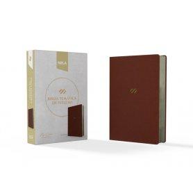 Biblia NBLA de Estudio Miguel Nuñez Café Símil Piel