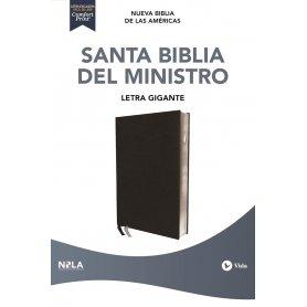 Biblia NBLA del Ministro Negra Símil Piel