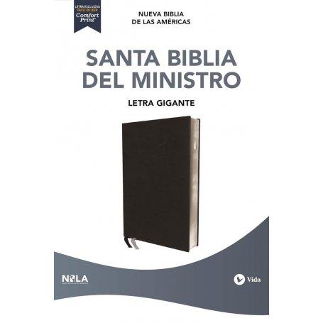 Biblia NBLA del Ministro Negra Símil Piel