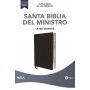 Biblia NBLA del Ministro Negra Símil Piel
