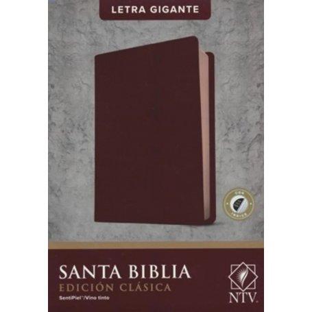 Biblia NTV Clásica Letra Gigante Vino