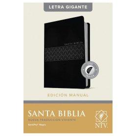 Biblia NTV Letra Gigante Tamaño Manual Piel Negro con Índice